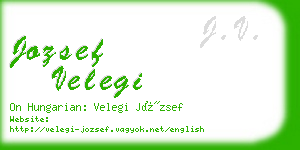 jozsef velegi business card